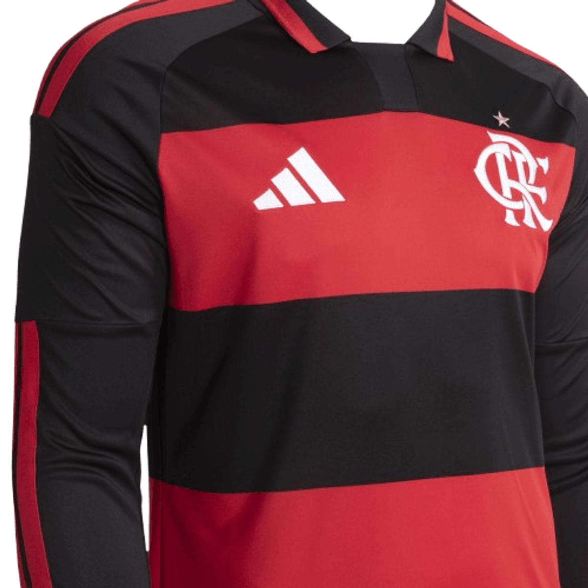 Manto Flamengo - Manga Longa Jogo 1 Adidas 2026