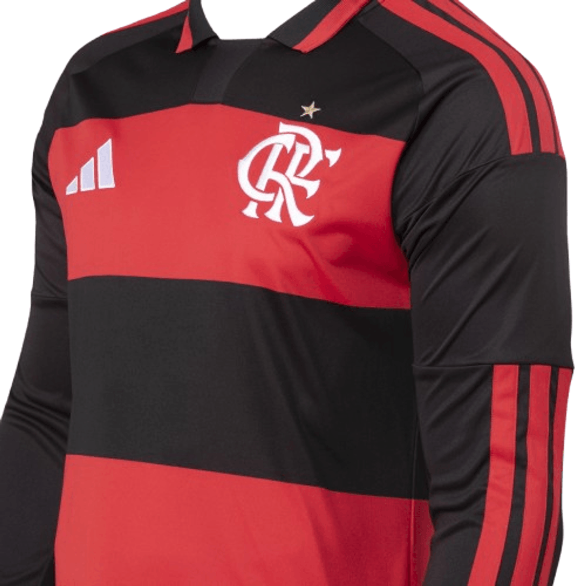 Manto Flamengo - Manga Longa Jogo 1 Adidas 2026