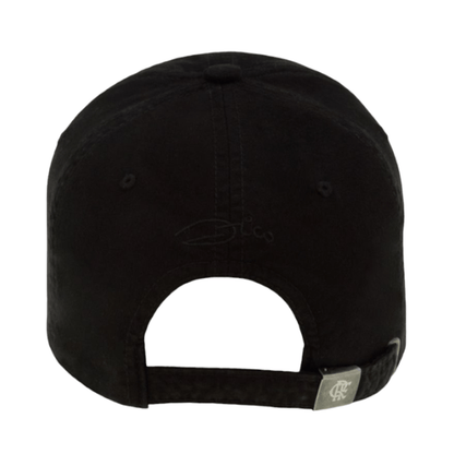 Boné Flamengo -  Aba Curva Zico 6 Gomos Preto