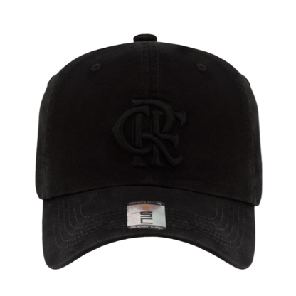 Boné Flamengo -  Aba Curva Zico 6 Gomos Preto