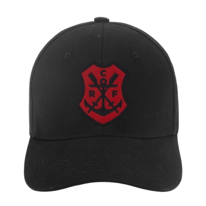 Boné Flamengo - Aba Curva Remo Laser Preto Super Cap