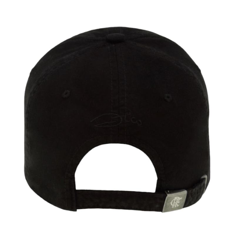 Boné Flamengo - Aba Curva Remo Laser Preto Super Cap