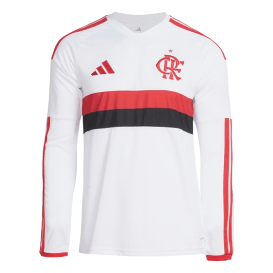Manto Flamengo - Jogo 2 Branco Manga Longa Adidas 2026