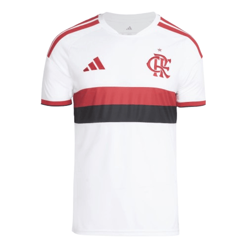 Manto Flamengo - Jogo 2 Branco Infantil Adidas 2026