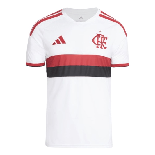 Manto Flamengo - Jogo 2 Branco Infantil Adidas 2026